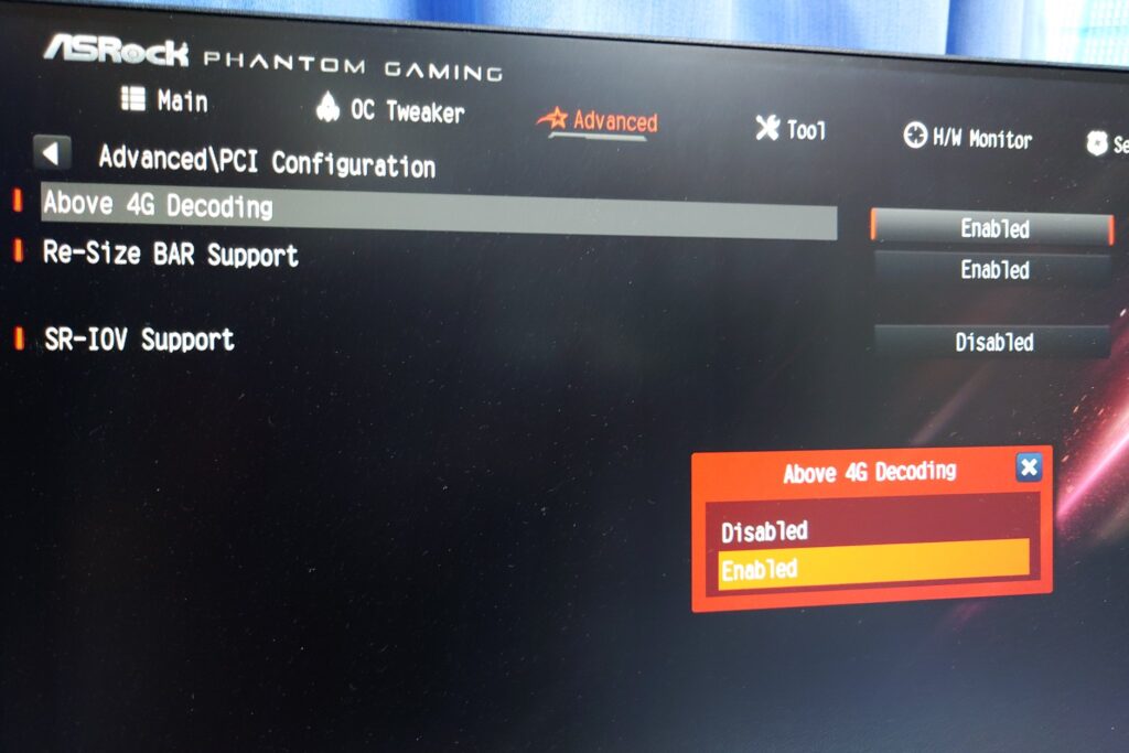 X570S PG Riptide+4650Gで録画PC